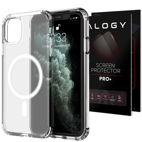 Etui ochronne na telefon Alogy MagSafe Clear Case do Apple iPhone 11 Pro Przezroczyste + Szkło