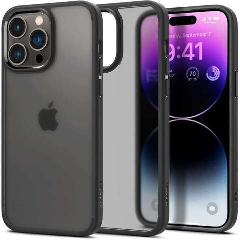 Etui ochronne na telefon Spigen Ultra Hybrid Case obudowa do Apple iPhone 14 Pro Max Frost Black