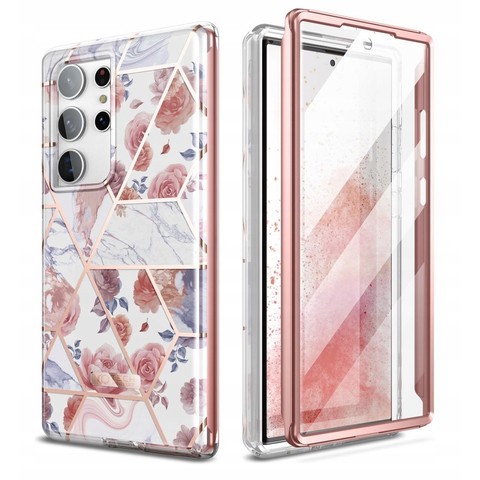 Etui ochronne na telefon Velar Case 360 do Samsung Galaxy S23 Ultra Marble Marmur