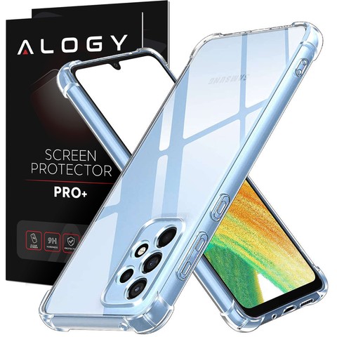 Etui pancerne ShockProof Alogy Case do Samsung Galaxy A33 5G Clear + Szkło