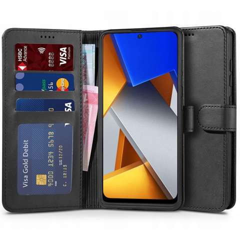 Etui portfel Wallet do Xioami Poco M4 Pro 4G / LTE Black