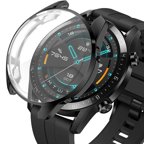 Etui silikonowe Alogy case do Huawei Watch GT 2 Sport/ Classic 46mm Czarne