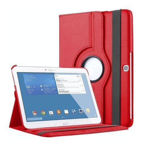 Etui stojak obrotowe do Samsung Galaxy Tab 4 10.1 Czerwony