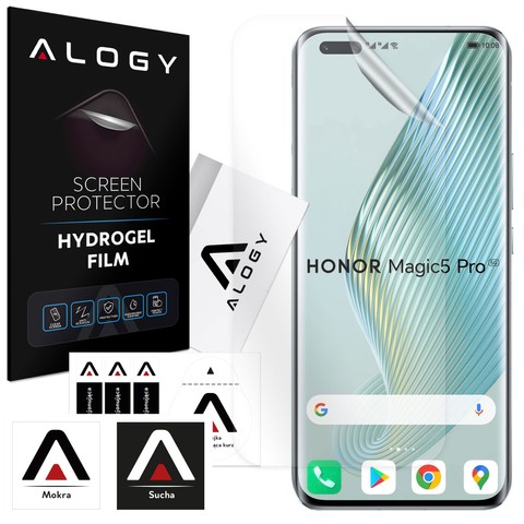 Folia Hydrożelowa do Honor Magic 5 Pro ochronna na telefon na ekran Alogy Hydrogel Film