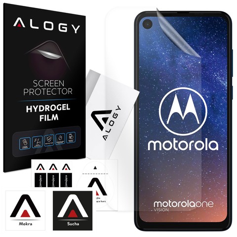 Folia Hydrożelowa do Motorola One Vision ochronna na telefon na ekran Alogy Hydrogel Film