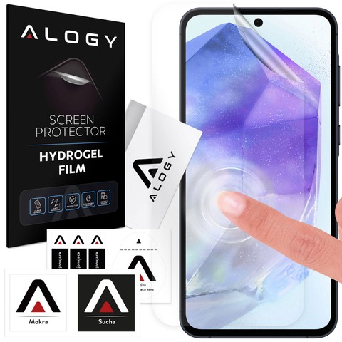 Folia Hydrożelowa do Samsung Galaxy A54/ A53/ A52/ A52S/ A51/ A50 ochronna na telefon na ekran Alogy Hydrogel Film