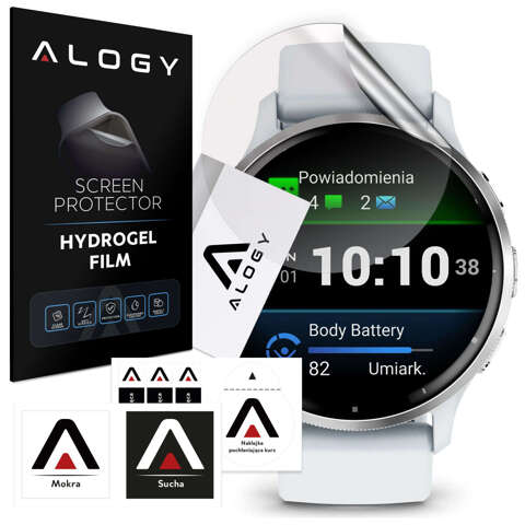 Folia ochronna Hydrożelowa hydrogel Alogy do smartwatcha do Garmin Venu 3 45mm