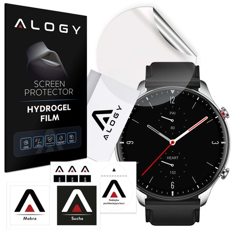 Folia ochronna Hydrożelowa hydrogel Alogy do smartwatcha do Xiaomi Amazfit GTR 2 Sport