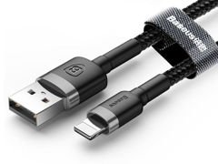 Kabel 2m Baseus Keviar USB Lightning do iPhone iPad iPod 1.5A Czarny
