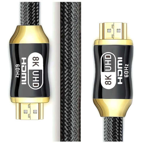 Kabel Przewód HDMI-HDMI 2.1 8K 60Hz 4K 120Hz do przekazywania obrazu i dźwięku Premium HQ 3m