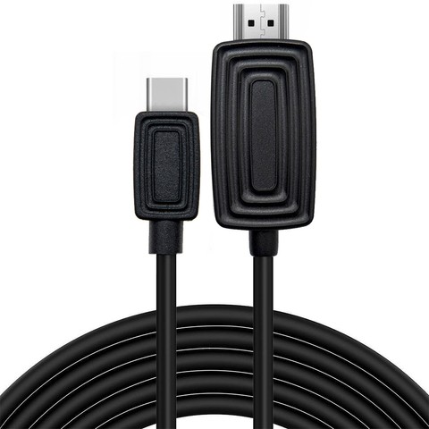 Kabel przewód Alogy adapter HDMI 2.1 na USB-C Type-C HDTV 4K 2m Czarny