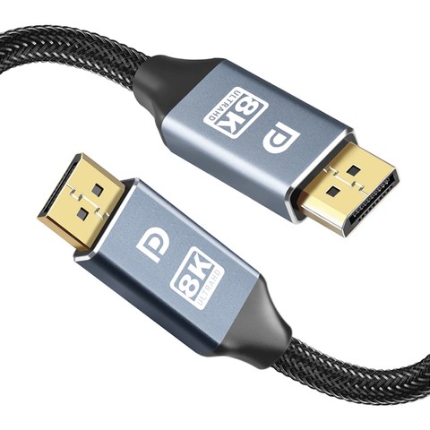 Kabel ze złączem Alogy 2x Display Port DP 1.4 8K 30AWG do TV PC 2m
