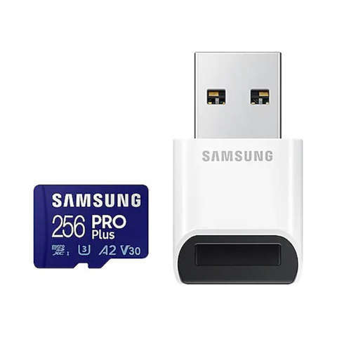Karta pamięci Samsung microSDXC PRO Plus 256GB z czytnikiem (MB-MD256KB)