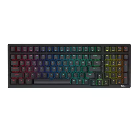 Klawiatura mechaniczna Royal Kludge RK98 RGB, Red switch (czarna)