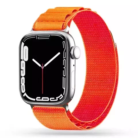 Nylon pro apple watch 4 / 5 / 6 / 7 / 8 / se / ultra (42 / 44 / 45 / 49 mm) orange