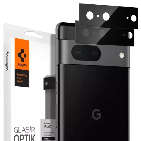 Osłona Aparatu Spigen Optik.Tr Camera Protector 2-Pac do Google Pixel 7 Black