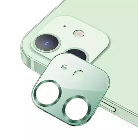 Osłona obiektywu USAMS Camera Lens Glass do iPhone 12 metal  BH703JTT04 (US-BH703) zielony/green