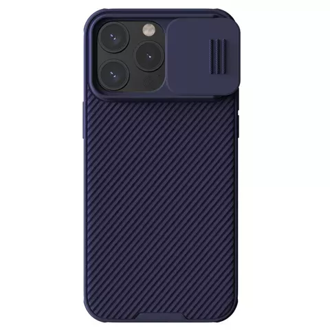 Pancerne etui Nillkin CamShield Pro Magnetic Case do iPhone 15 Pro Max z osłoną na aparat - fioletowe