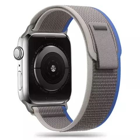 Pasek do smartwatcha Nylon Band do Apple Watch 4 / 5 / 6 / 7 / 8 / SE / ULTRA (42 / 44 / 45 / 49 MM) GREY/BLUE