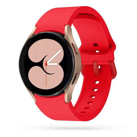 Pasek gumowy IconBand do Samsung Galaxy Watch 4 / 5 / 5 PRO (40 / 42 / 44 / 45 / 46 MM) Coral Red