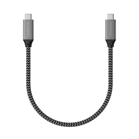 Satechi - kabel USB-C - USB-C 25 cm, 100W, 40Gbps (space gray)