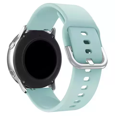 Silicone Strap TYS opaska do smartwatcha zegarka uniwersalna 22mm turkusowy