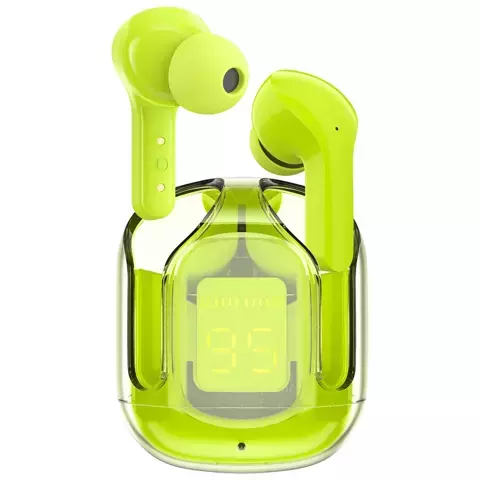 Słuchawki bezprzewodowe Acefast dokanałowe TWS Bluetooth zielony (T6 youth green)