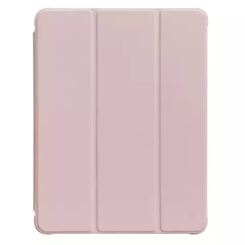 Stand Tablet Case etui Smart Cover pokrowiec na iPad mini 5 z funkcją podstawki różowy