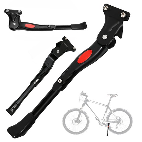 Stopka rowerowa Metalowy nóżka podpórka do roweru stojak rowerowy podpórka z regulacją długości do tylnej ramy Czarna