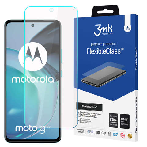 Szkło 3mk FlexibleGlass do Motorola Moto G72 ochronne hybrydowe