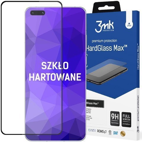 Szkło 3mk HardGlass Max do Huawei P40 Pro Black