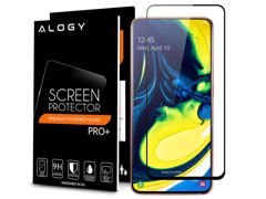 Szkło Alogy Full Glue case friendly do Samsung Galaxy A80/A90 Czarne