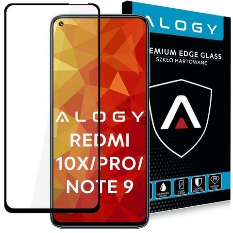 Szkło Alogy Full Glue case friendly do Xiaomi Redmi 10X/ 10X Pro/ Note 9