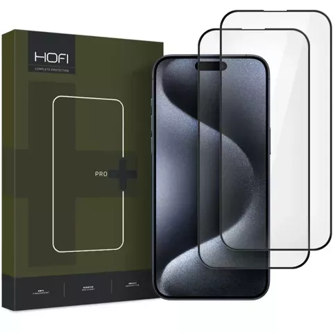 Szkło Hartowane Hofi Glass Pro+ 2-pack do Iphone 16 Black