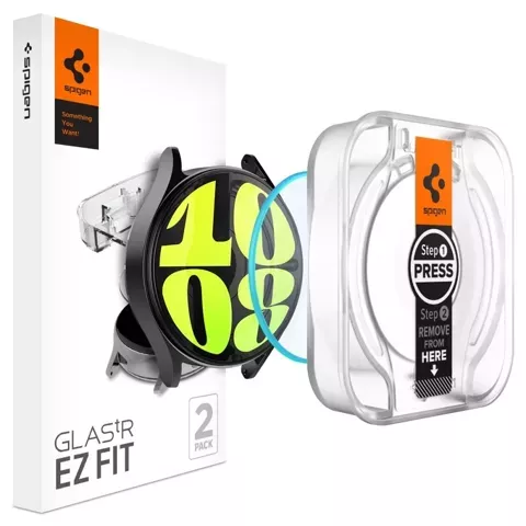 Szkło Hartowane Spigen Glas.Tr ”EZ-FIT” 2-Pack do Galaxy Watch 7 (40 mm) Clear