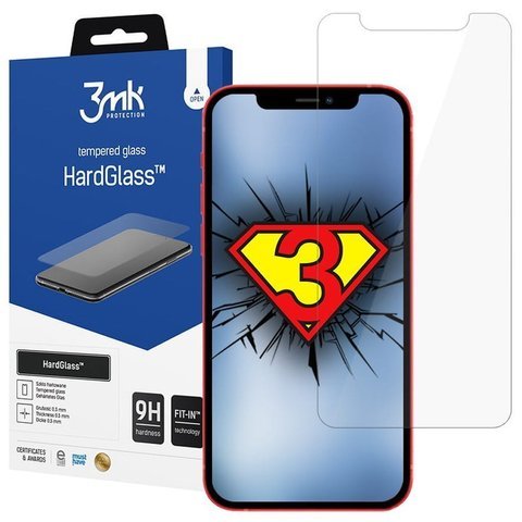 Szkło hartowane 3mk HardGlass 9H do Apple iPhone 12 Mini