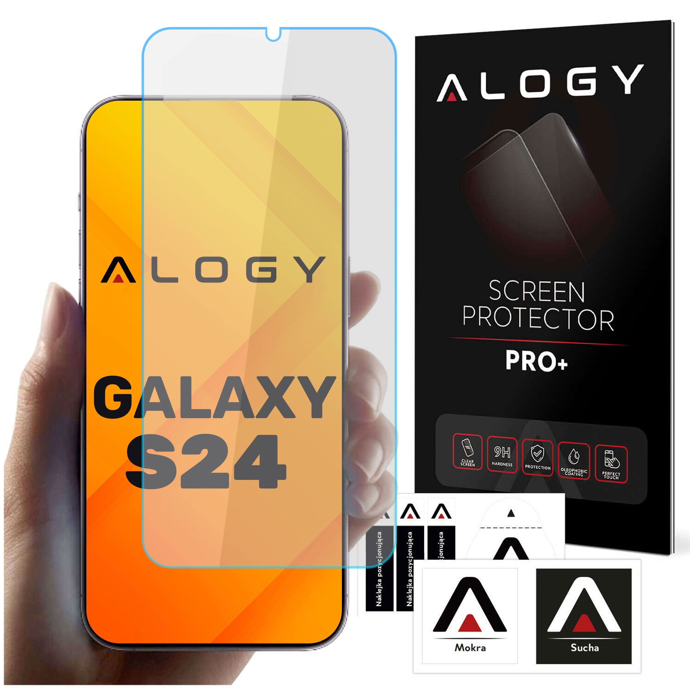 Szkło hartowane do Samsung Galaxy S24 na ekran Screen Protector Pro+ 9H Alogy