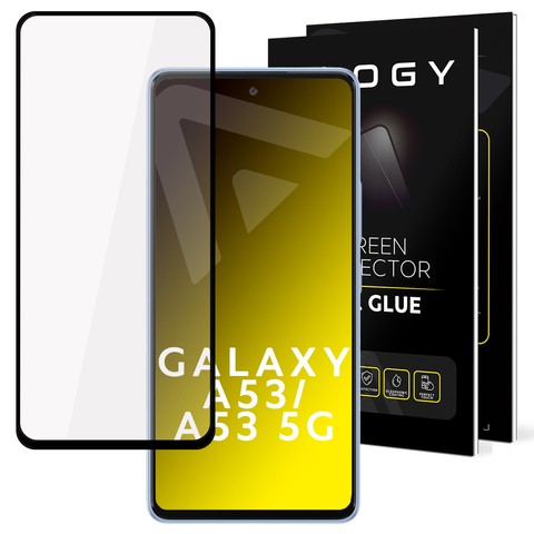 Szkło hartowane do etui Alogy Full Glue case friendly do Samsung Galaxy A53 / A53 5G Czarne