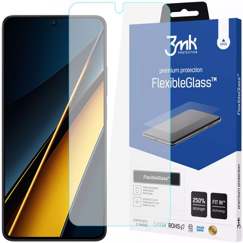 Szkło hybrydowe do Xiaomi Poco X6 Pro 5G 3mk FlexibleGlass na ekran Glass 7h