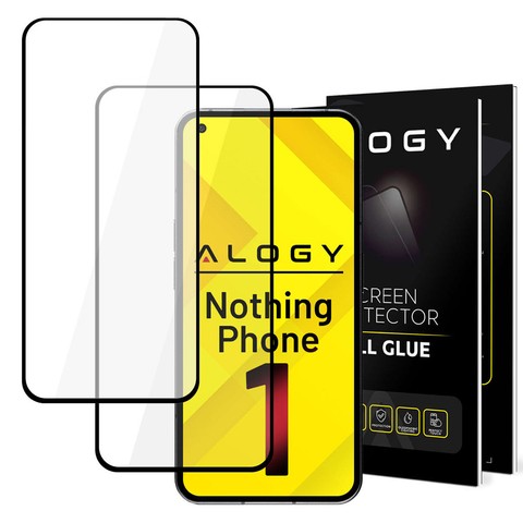 Szkło x2 hartowane 9H Alogy Full Glue do etui case friendly do Nothing Phone 1