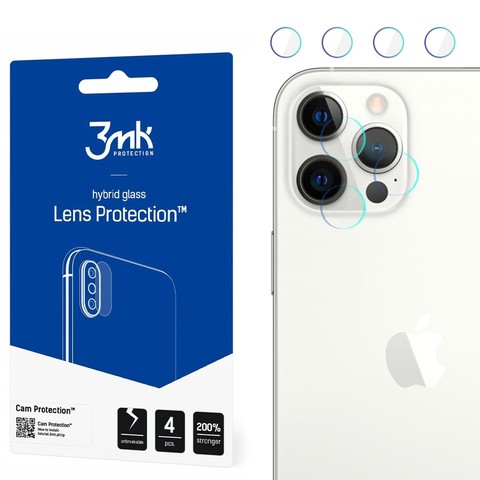 Szkło x4 na kamerę obiektyw 3mk Lens Protection do Apple iPhone 13 Pro Max