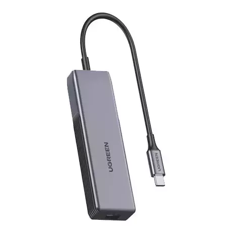 Ugreen adapter przejściówka USB Typ C (męski) - Ethernet RJ-45 (żeński) 5Gbps czarny (CM312)