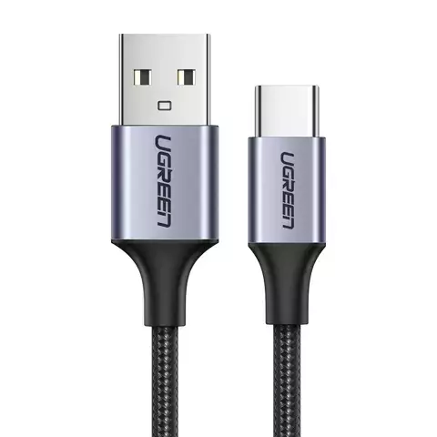 Ugreen kabel przewód USB - USB Typ C Quick Charge 3.0 3A 0,5m szary (60125)