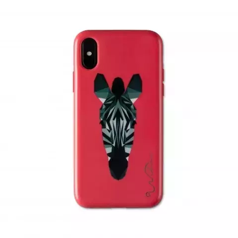 Wilma Savanna Zebra iPhone X/Xs czerwony /red