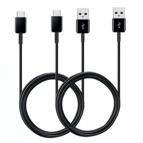 2x Oryginalny Kabel USB type C Samsung EP-DG930MBEGWW 1.5m czarny