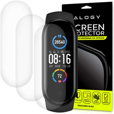 3x Folia hydrożelowa Alogy Hydrogel do Xiaomi Mi Band 5