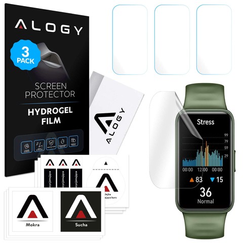 3x Folia ochronna Hydrożelowa hydrogel Alogy do smartwatcha do Huawei Band 8