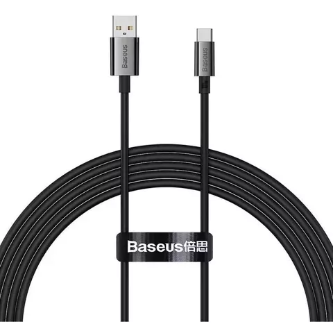 BASEUS kabel USB A do Typ C PD 100W 2m czarny P10320102114-02