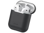 Baseus silikonowe etui na słuchawki Apple AirPods 1/2 case black