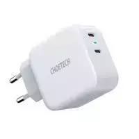 Choetech szybka ładowarka sieciowa 2x USB Typ C Power Delivery 40W 3A biały (PD6009-EU)